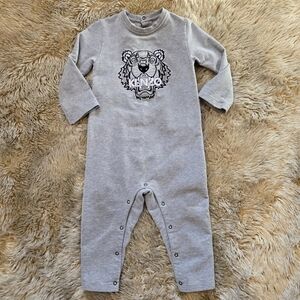 Kenzo Paris Tiger Embroidered Romper Size 2T One Piece Toddler